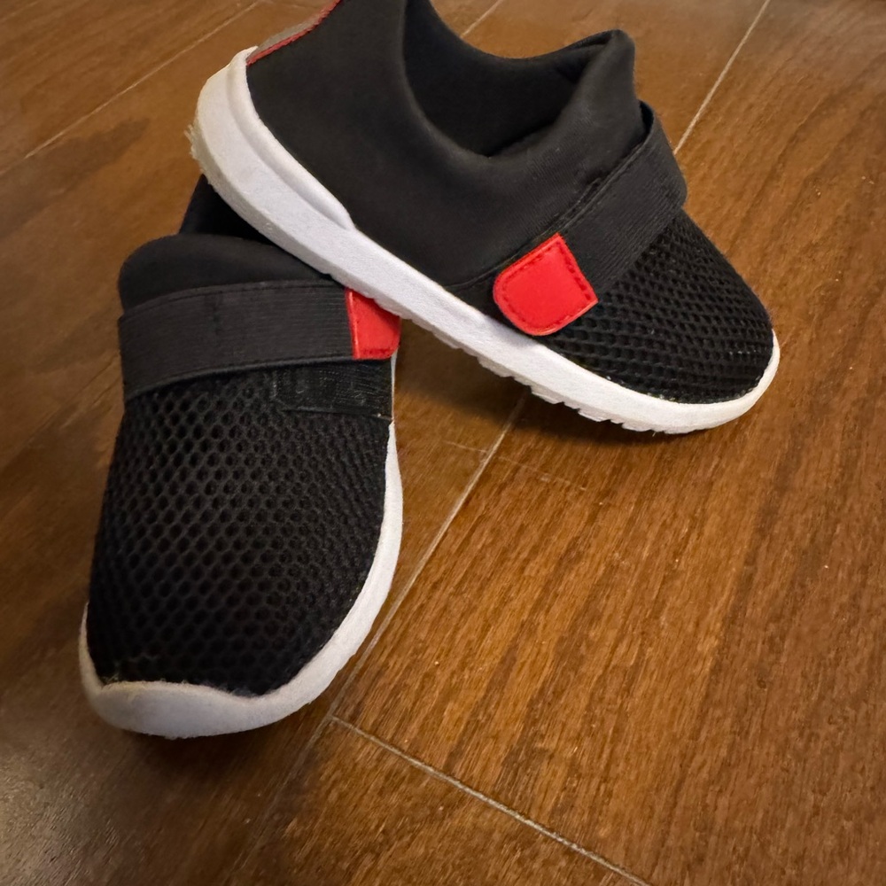 Cat & Jack Black and Red Kids Sneakers